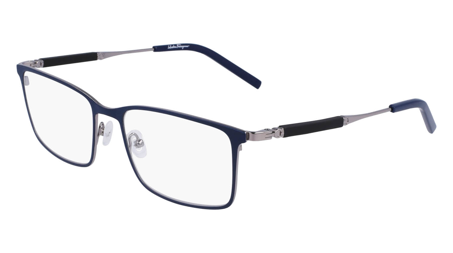 FERRAGAMO | SF2574 | 021 LIGHT RUTHENIUM/BLUE