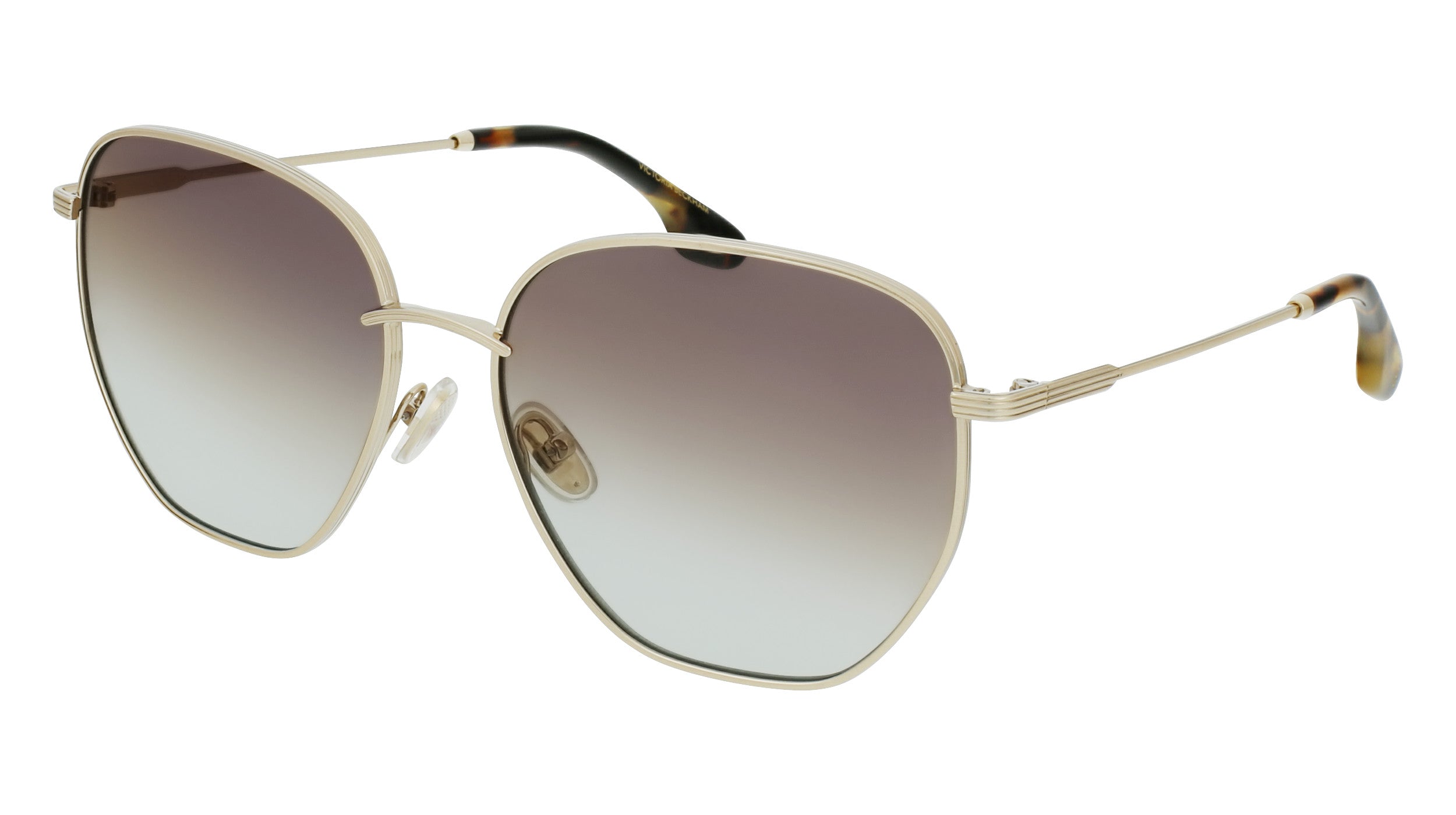 VICTORIA BECKHAM Sunglasses Model VB219S/60/GOLD/GREY BROWN AQUA