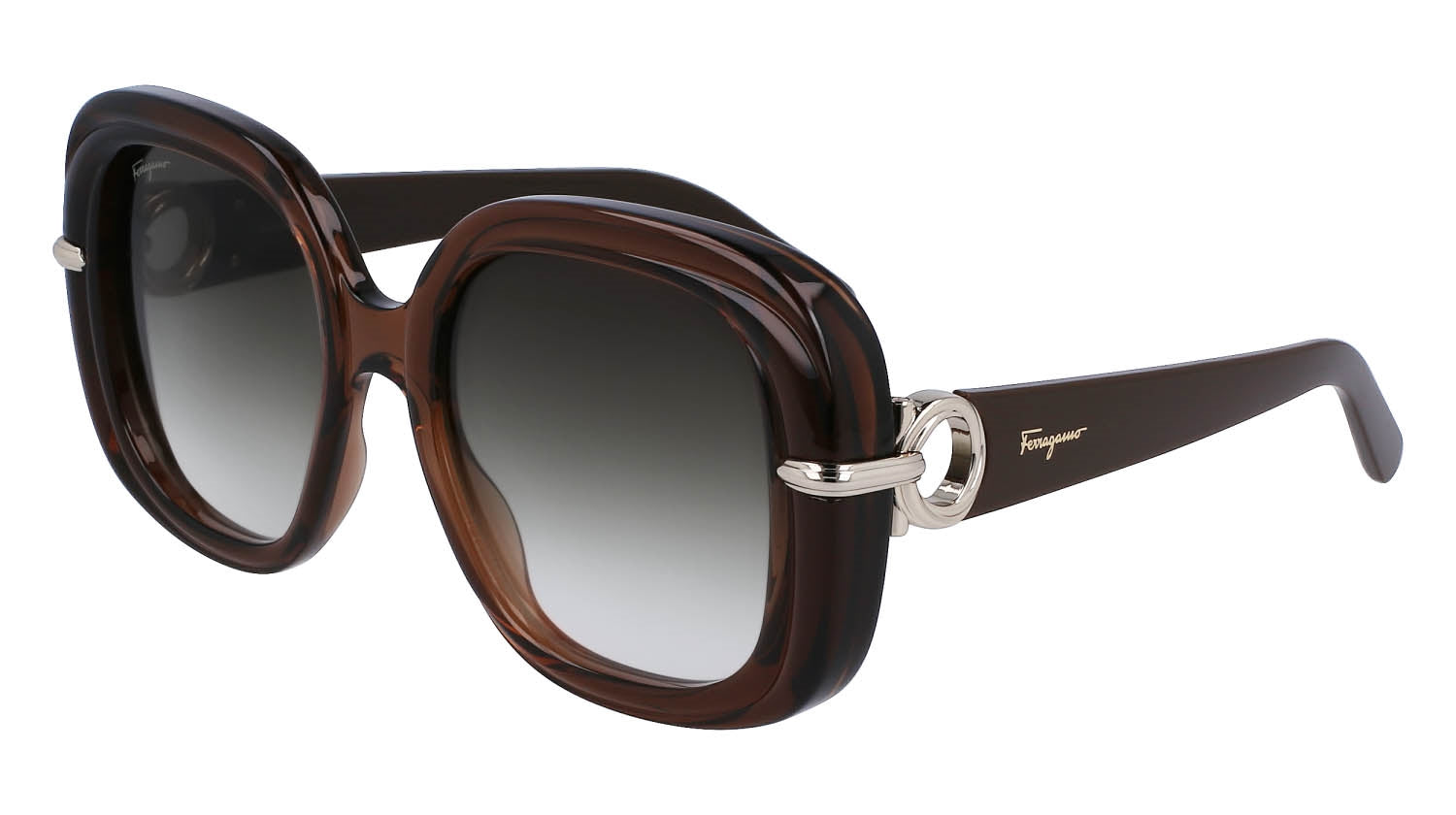 FERRAGAMO Sunglasses Model SF1058S Colour 232 TRANSPARENT BROWN