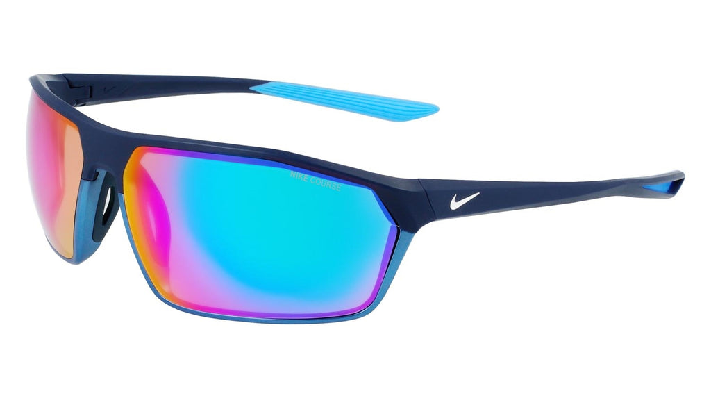 NIKE Sunglasses Model CLASH M DD1225 Colour 410 MIDNIGHT NAVY/TURQ MIRROR