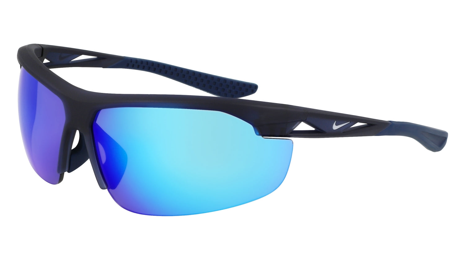 NIKE Sunglasses Model WINDTRACK M FV2398 Colour 451 MATTE OBSIDIAN / BLUE MIRR