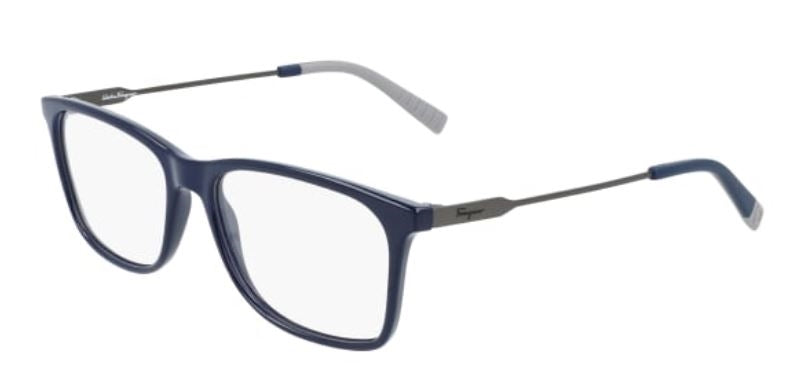 FERRAGAMO | SF2876 | 439 BLUE/MATTE RUTHENIUM