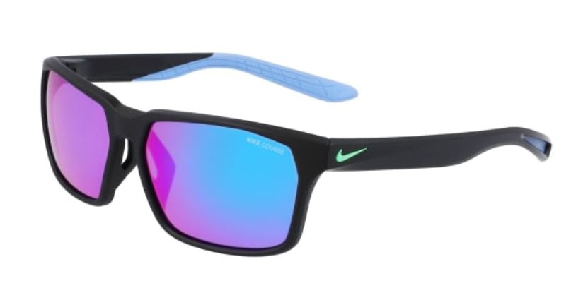 NIKE Sunglasses Model MAVERICK RGE M DC3295 Colour 010 MATTE BLACK/TURQ MIRROR