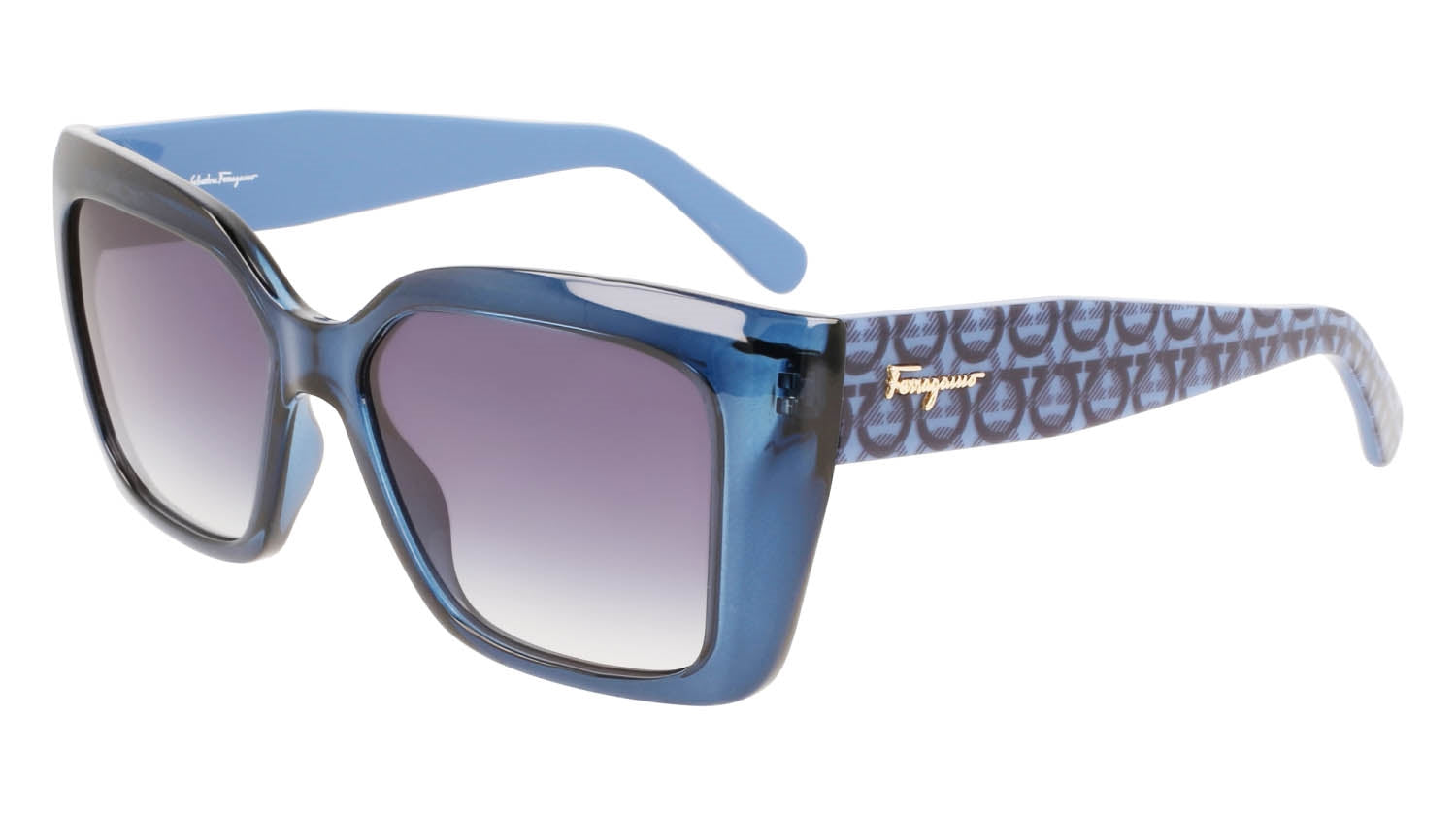 FERRAGAMO Sunglasses Model SF1042S Colour 432 TRANSPARENT BLUE