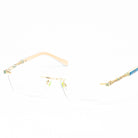 Coco Song (Rimless) Eyeglasses Model Slow Blues Colour 3