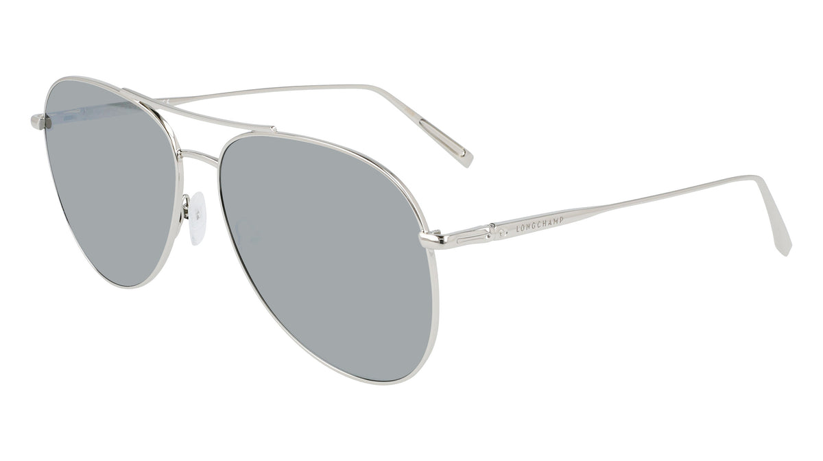 LONGCHAMP Sunglasses | LO139S SILVER/SILVER MIRROR – CHAPMAN  display picture 2